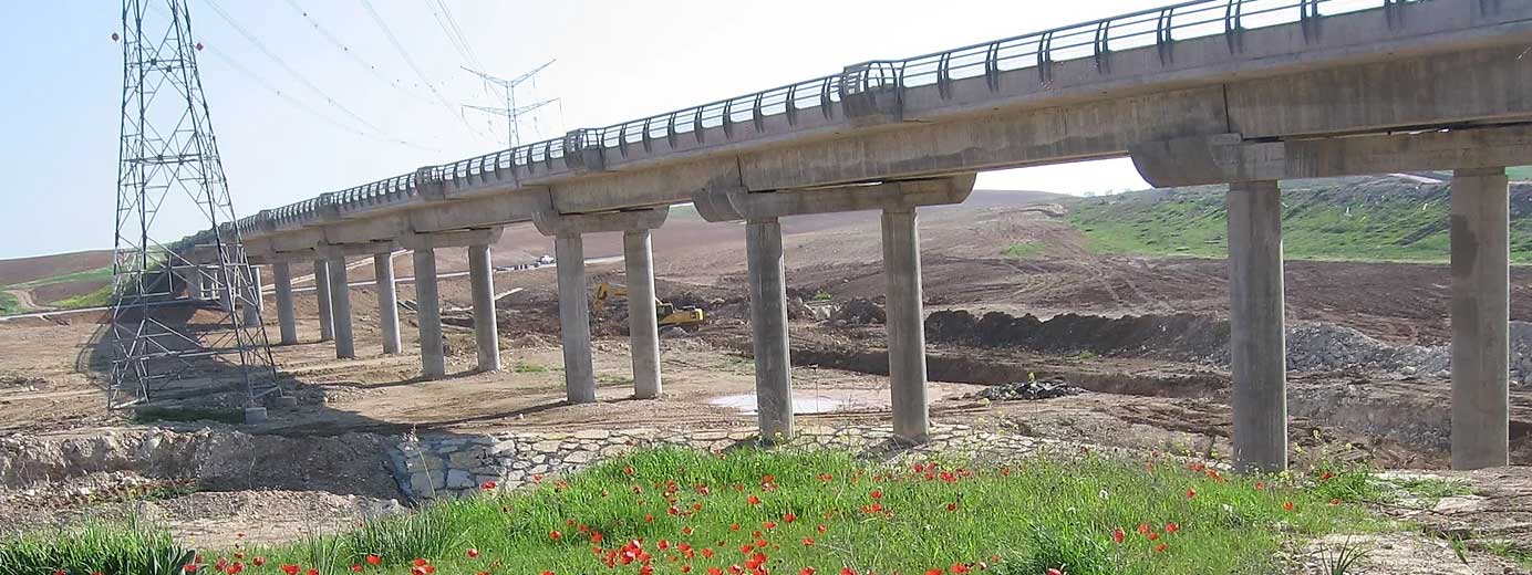 Adoriym bridge in Naan-Be’er sheva railroad